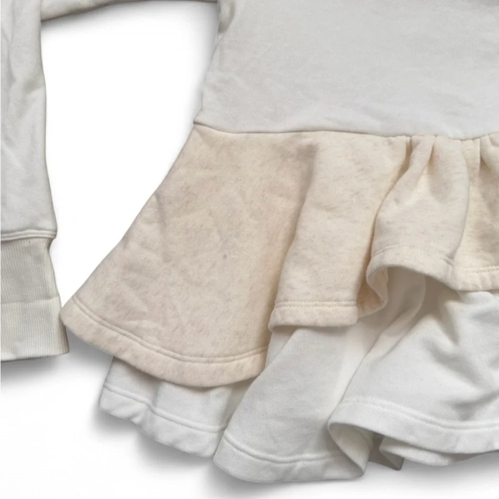 Maeve White Ruffle Zip-Up Jacket - Picture 4 of 7